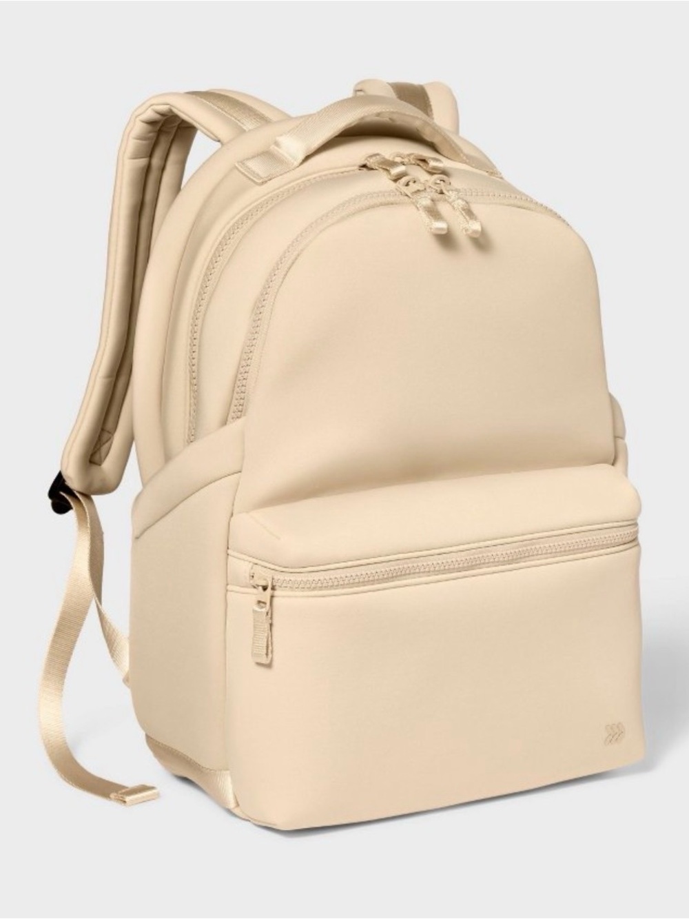 all in motion Cream Backpack with Front Zip Pocket